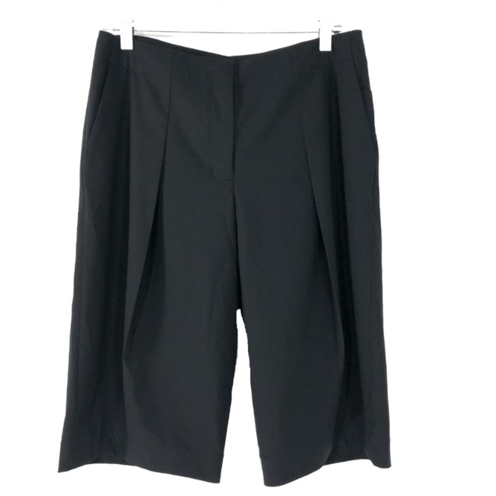 Kit and Ace Womens Bermuda Shorts Black Wool Blend